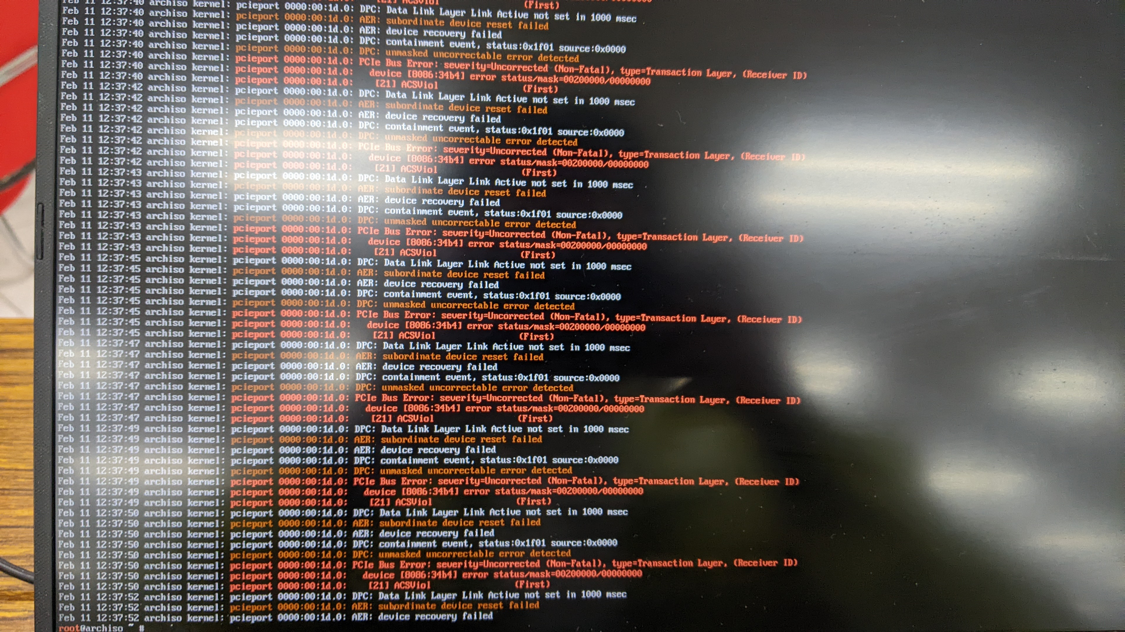 PCIe-error
